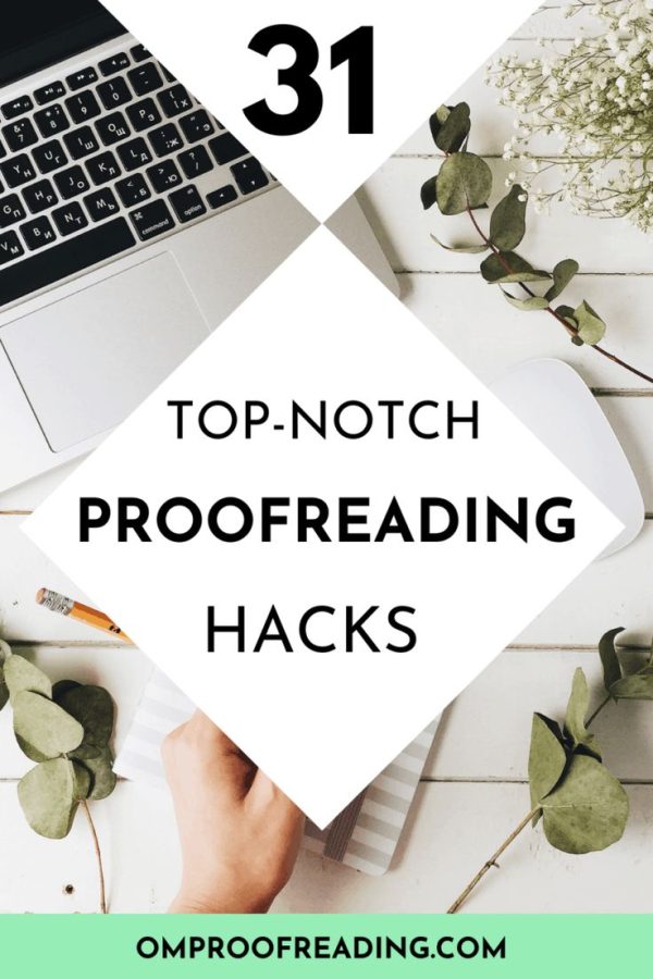 Proofreading and editing