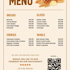 Menu design